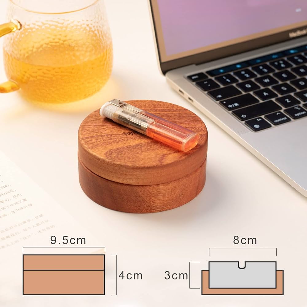 木製灰皿 収納付き 和風デザイン Amazon.co.jp: 灰皿 ふた付き おしゃれ 木製×ステンレス の機能